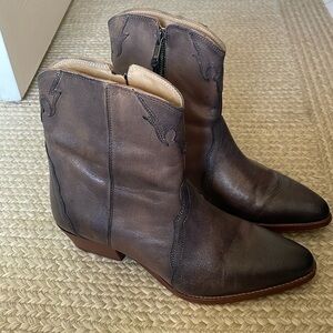 Free People Brown Heeled Boots